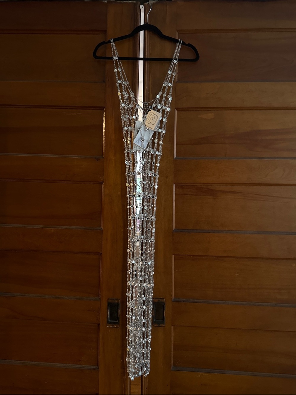 NWT Paco Rabanne Chainmail Rhinestone Dress